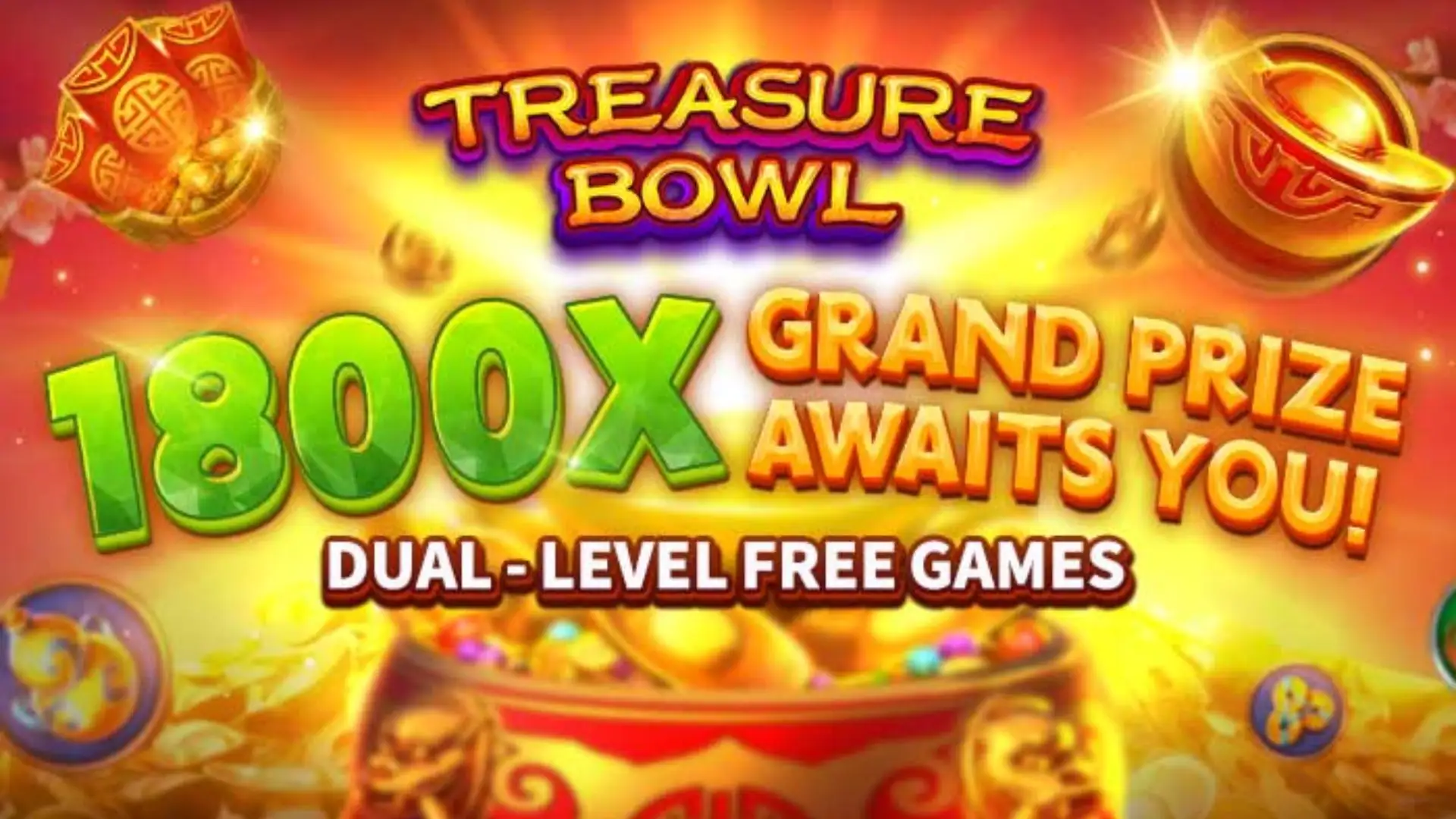 Multiplicadores Treasure Bowl ver777 - 7777x Máximo com Tigela Dourada